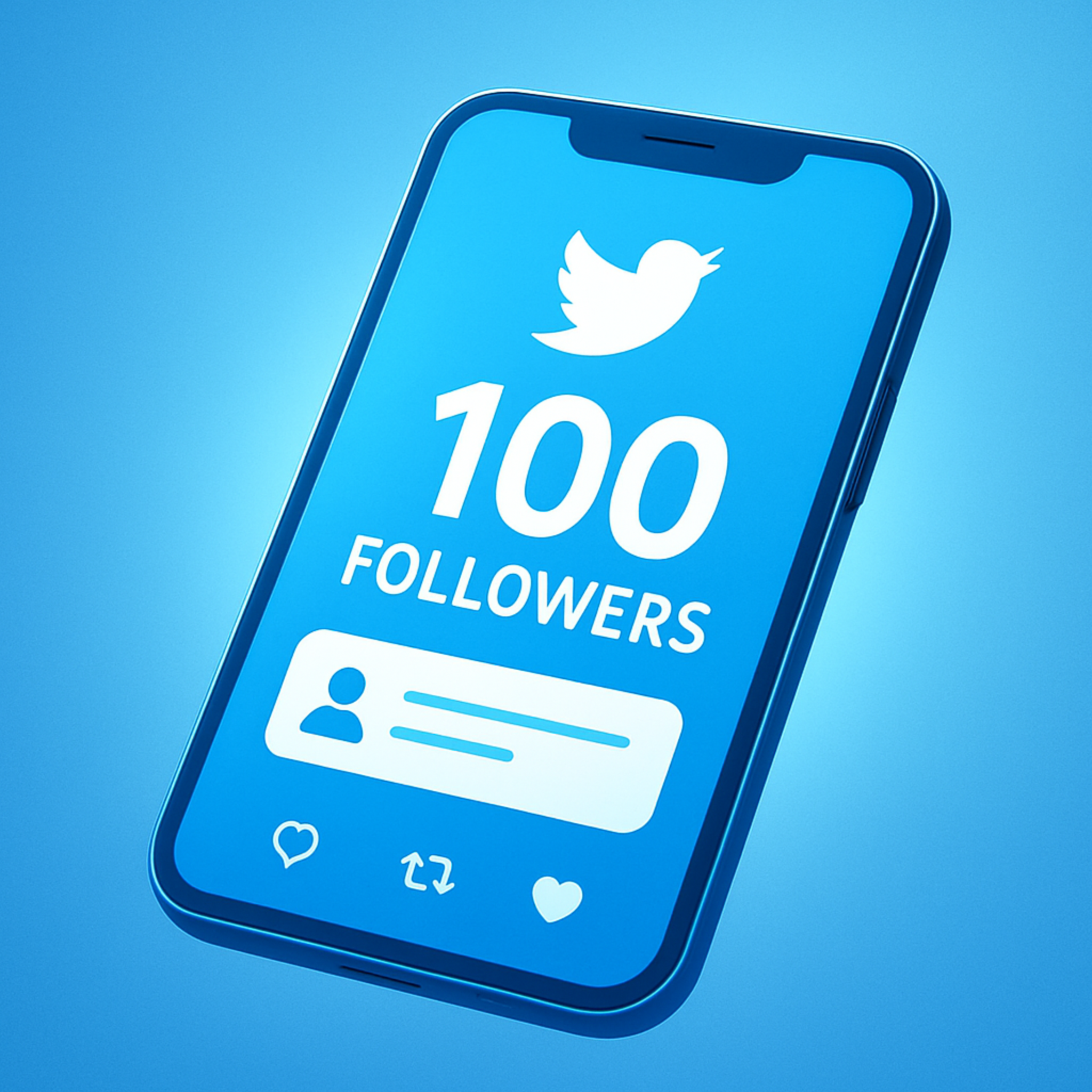 100 Followers Twitter (X)